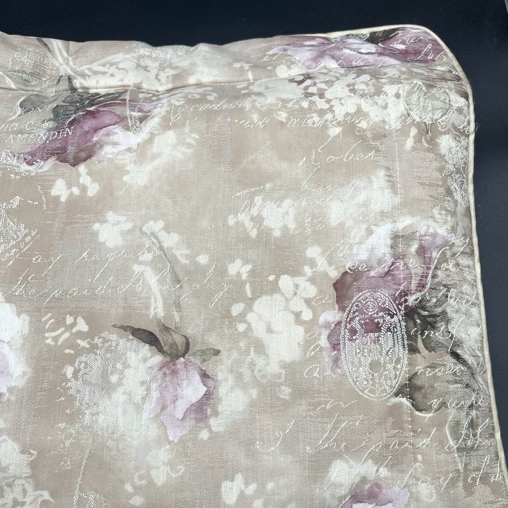 Croscill Concerto Floral Standard Pillow Shams Lot of 2 Made in USA